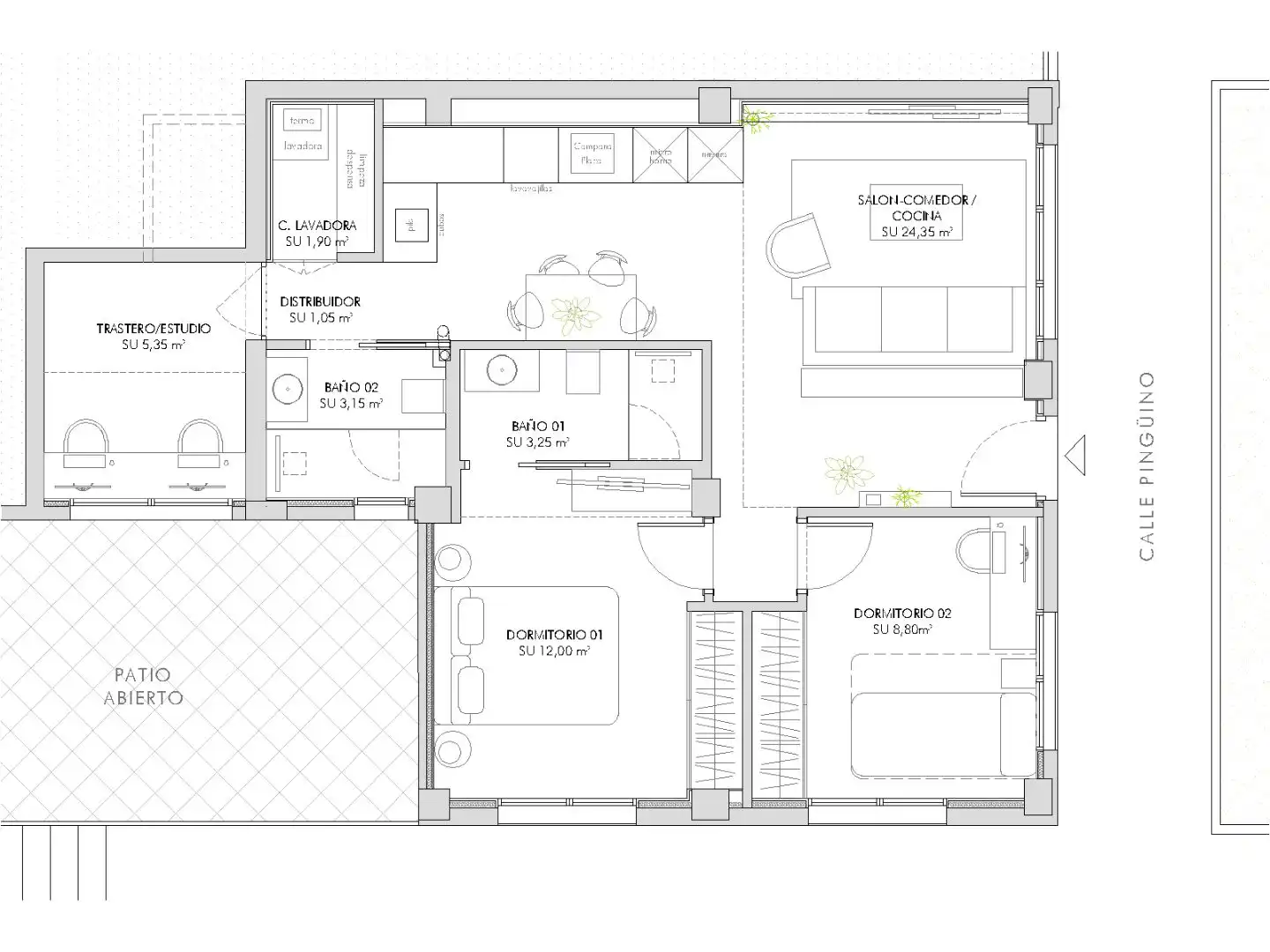 Wohnung mit Pool zum Verkauf in calle pinguino 10, imagen 2