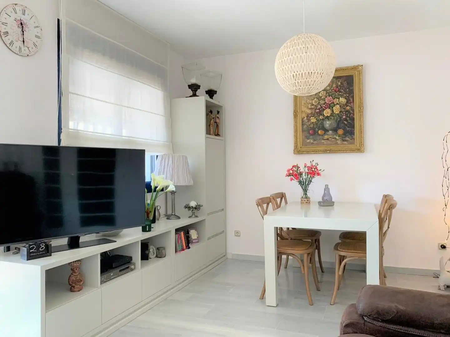 Wohnzimmer von Dachboden zum Verkauf in Estepona mit Klimaanlage, Heizung und Terrasse