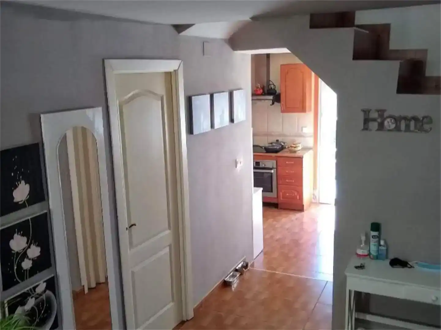Cuina de Casa adosada en venda en Aniñón amb Jardí privat, Parquet i Traster