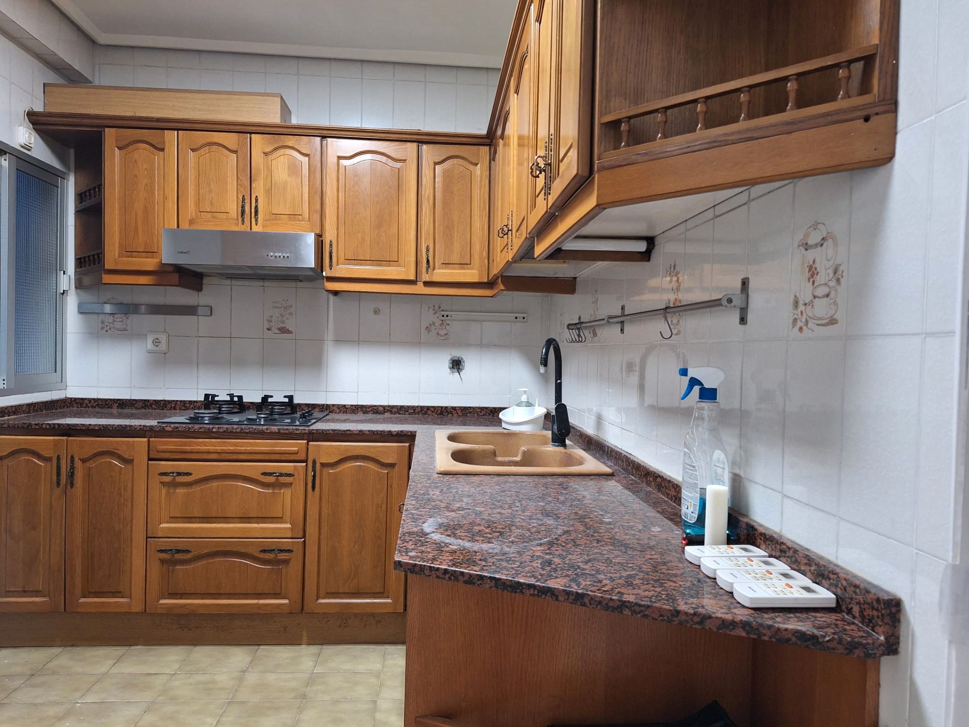 Cuina de Pis de lloguer en  Valencia Capital amb Aire condicionat i Balcó