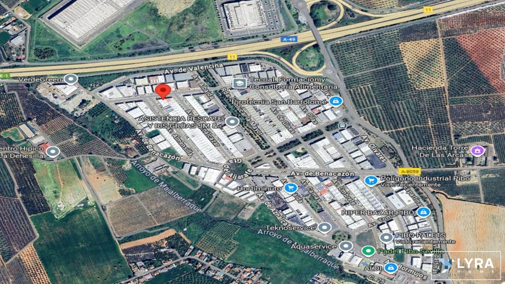 Exterior view of Industrial buildings for sale in Bollullos de la Mitación