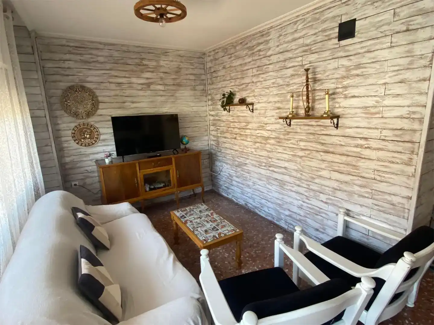 Living room of Flat for sale in Vilafamés  with Air Conditioner and Balcony