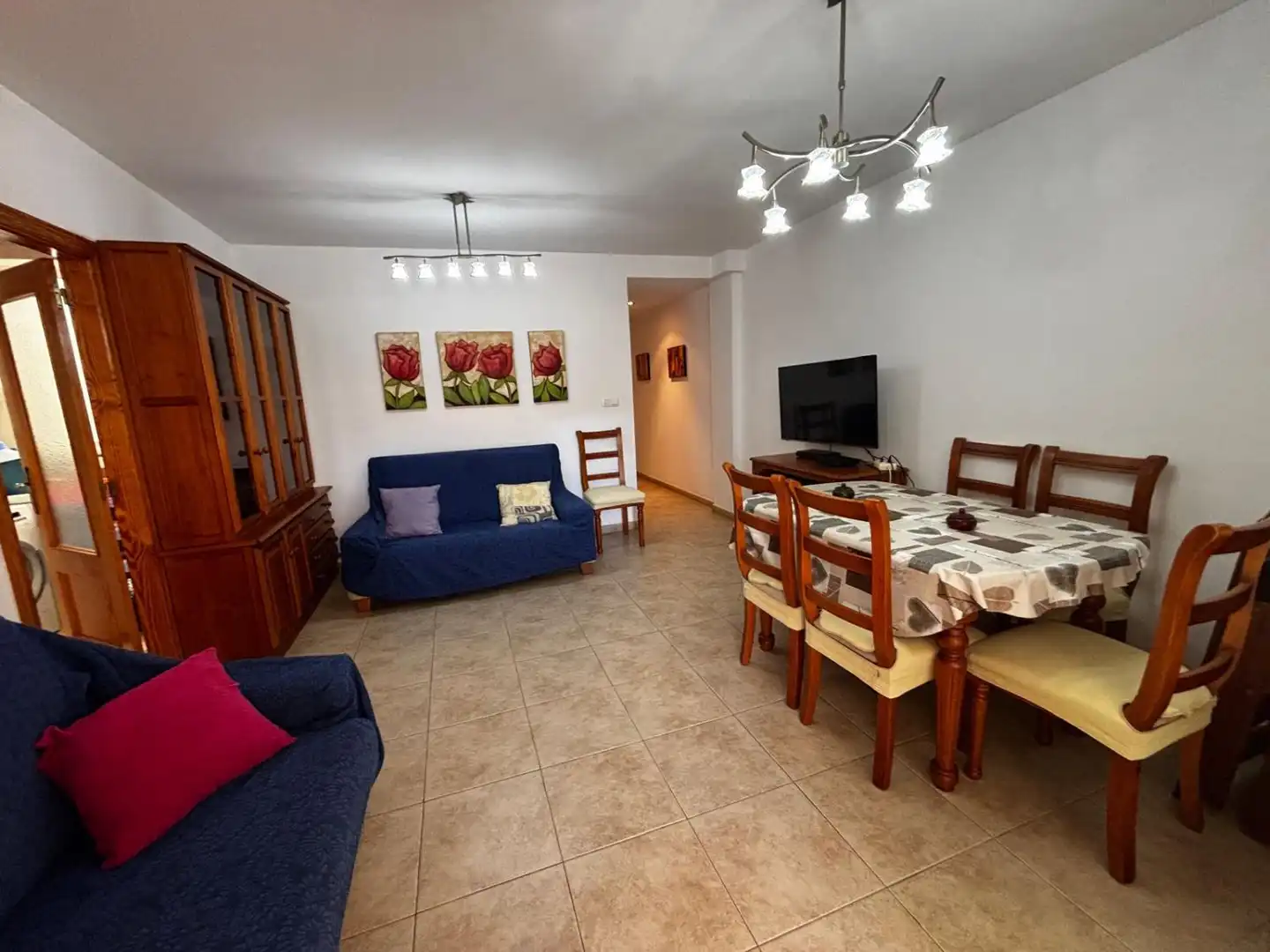 Sala d'estar de Apartament en venda en La Vall d'Uixó amb Terrassa, Moblat i Balcó