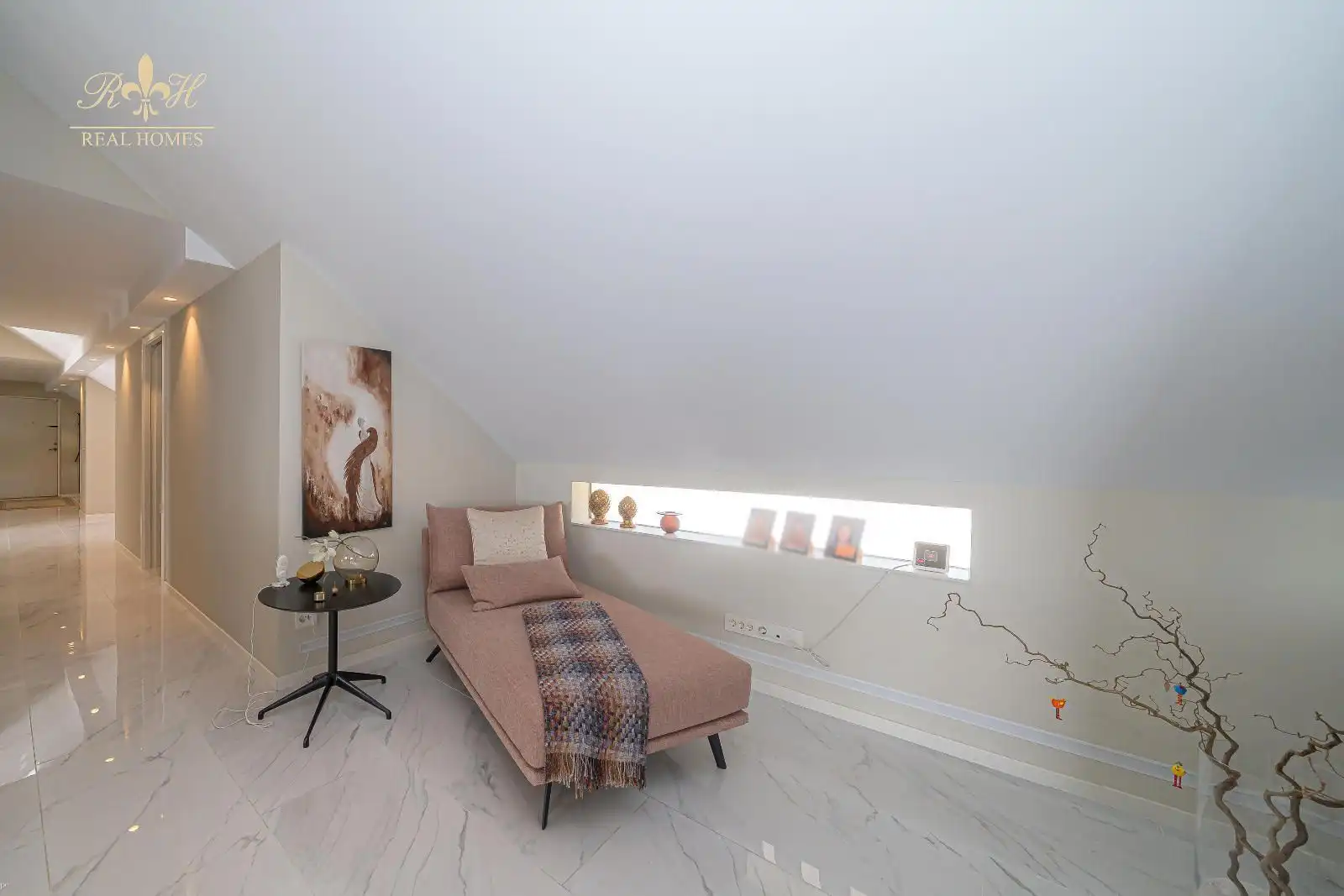 Schlafzimmer von Dachboden zum Verkauf in Altea mit Klimaanlage, Heizung und Schwimmbad