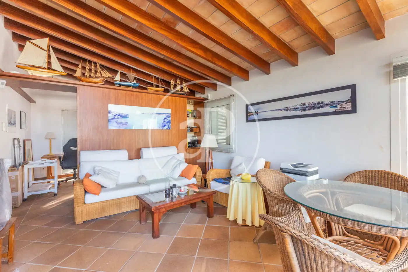 Sala de estar de Casa o chalet en venta en Felanitx con Aire acondicionado, Jardín privado y Terraza