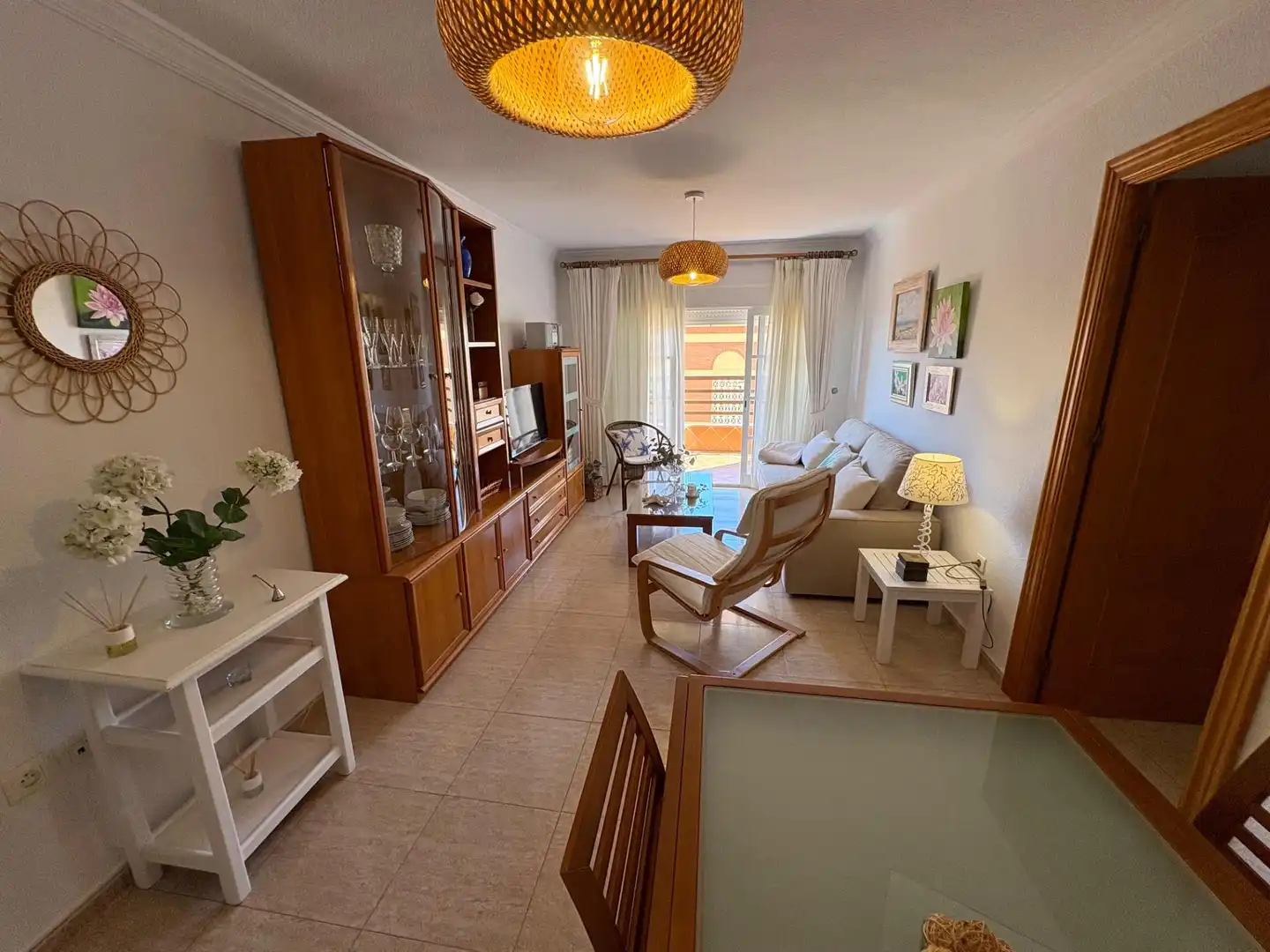 Sala de estar de Piso de alquiler en Vélez-Málaga con Terraza