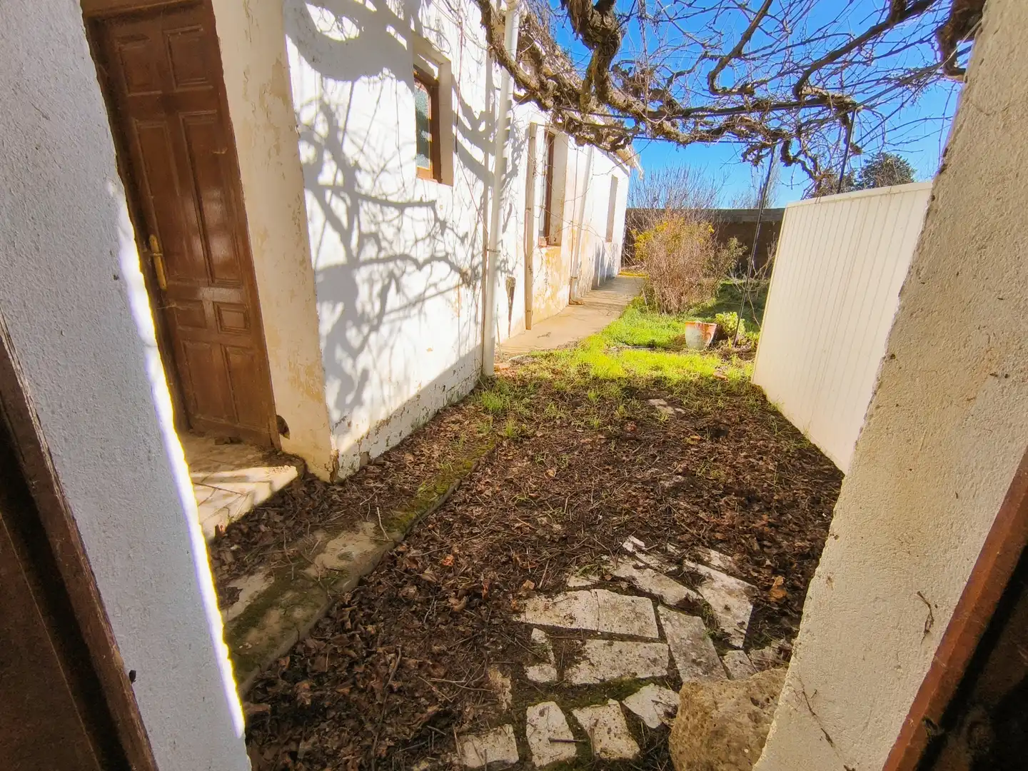 Vista exterior de Casa o chalet en venta en Villamartín de Campos con Calefacción, Jardín privado y Trastero