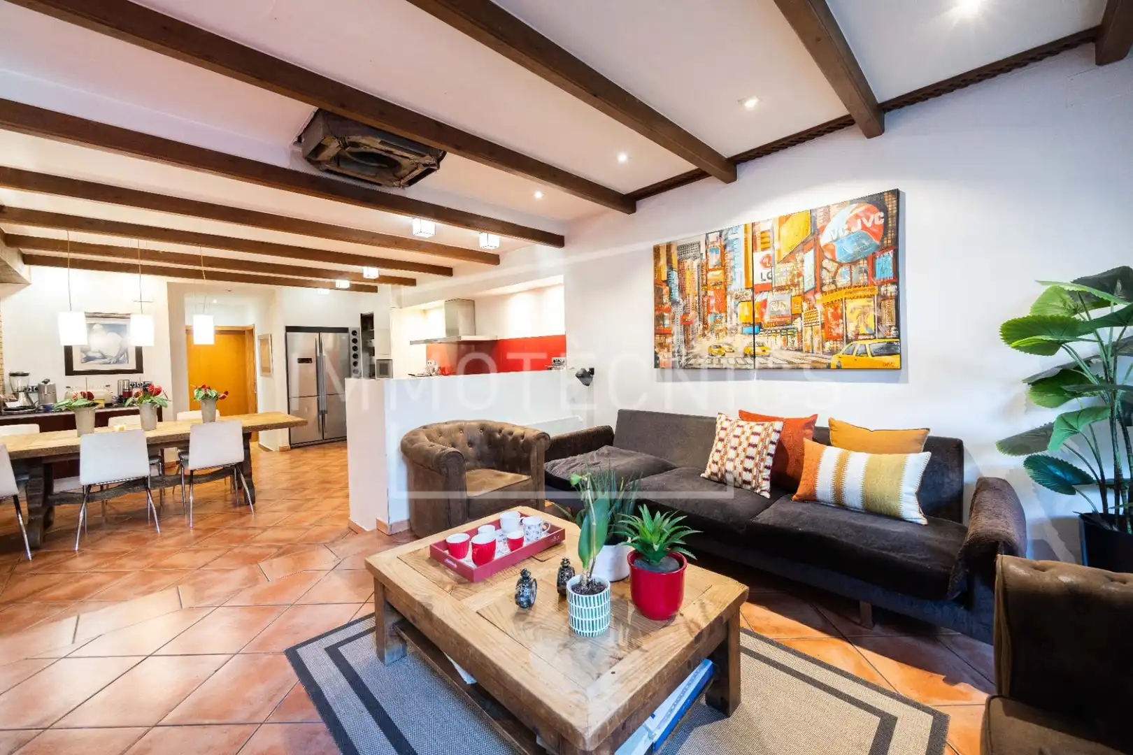 Sala de estar de Casa adosada en venta en Granollers con Calefacción y Balcón