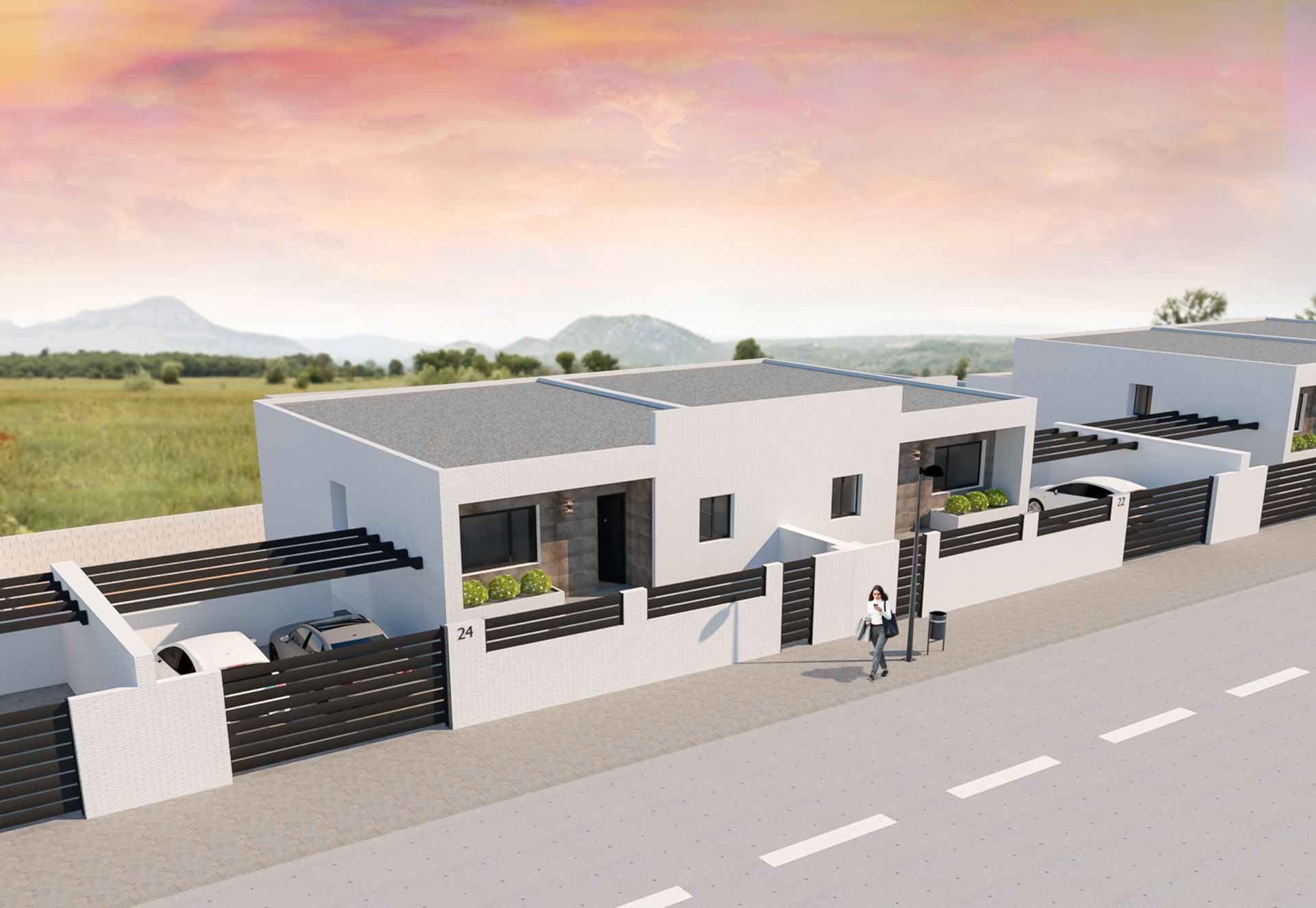 Vista exterior de Casa adosada en venda en Olías del Rey amb Jardí privat, Forn i Microones