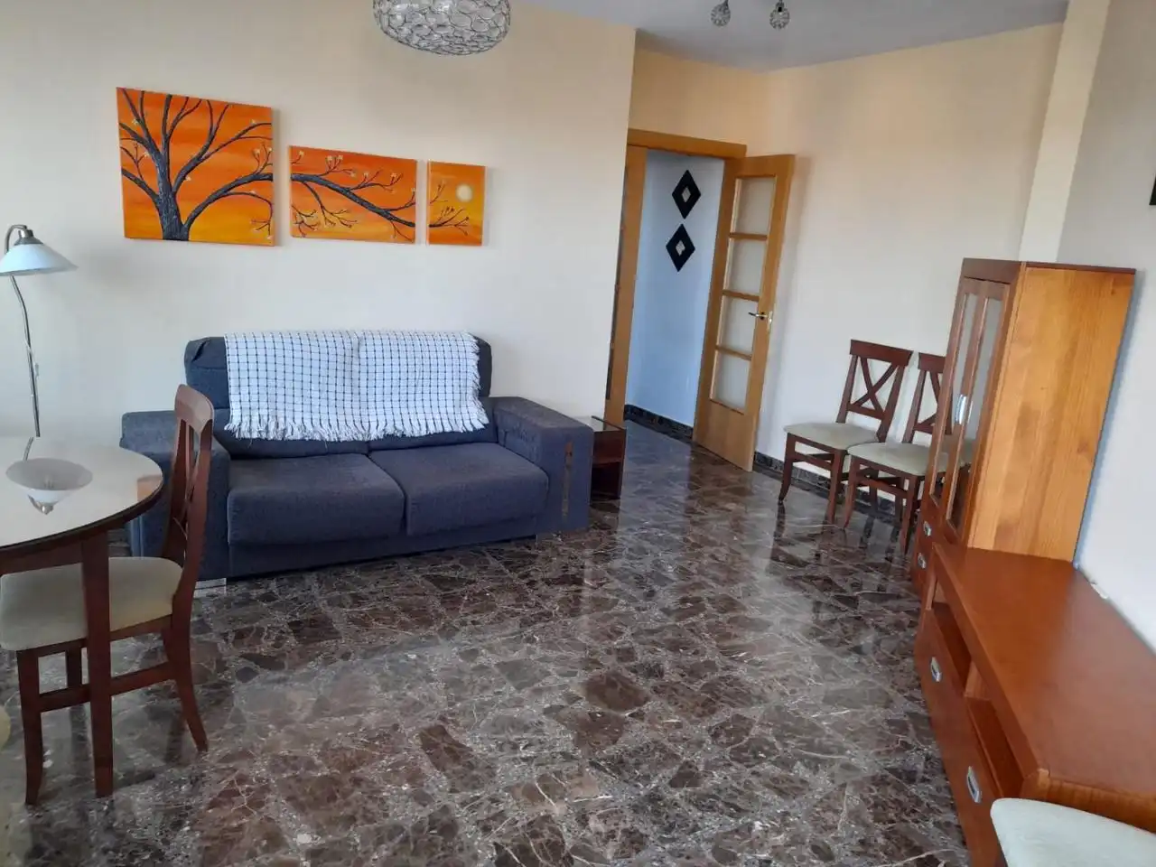 Living room of Flat for rent in Albacete  with Furnished