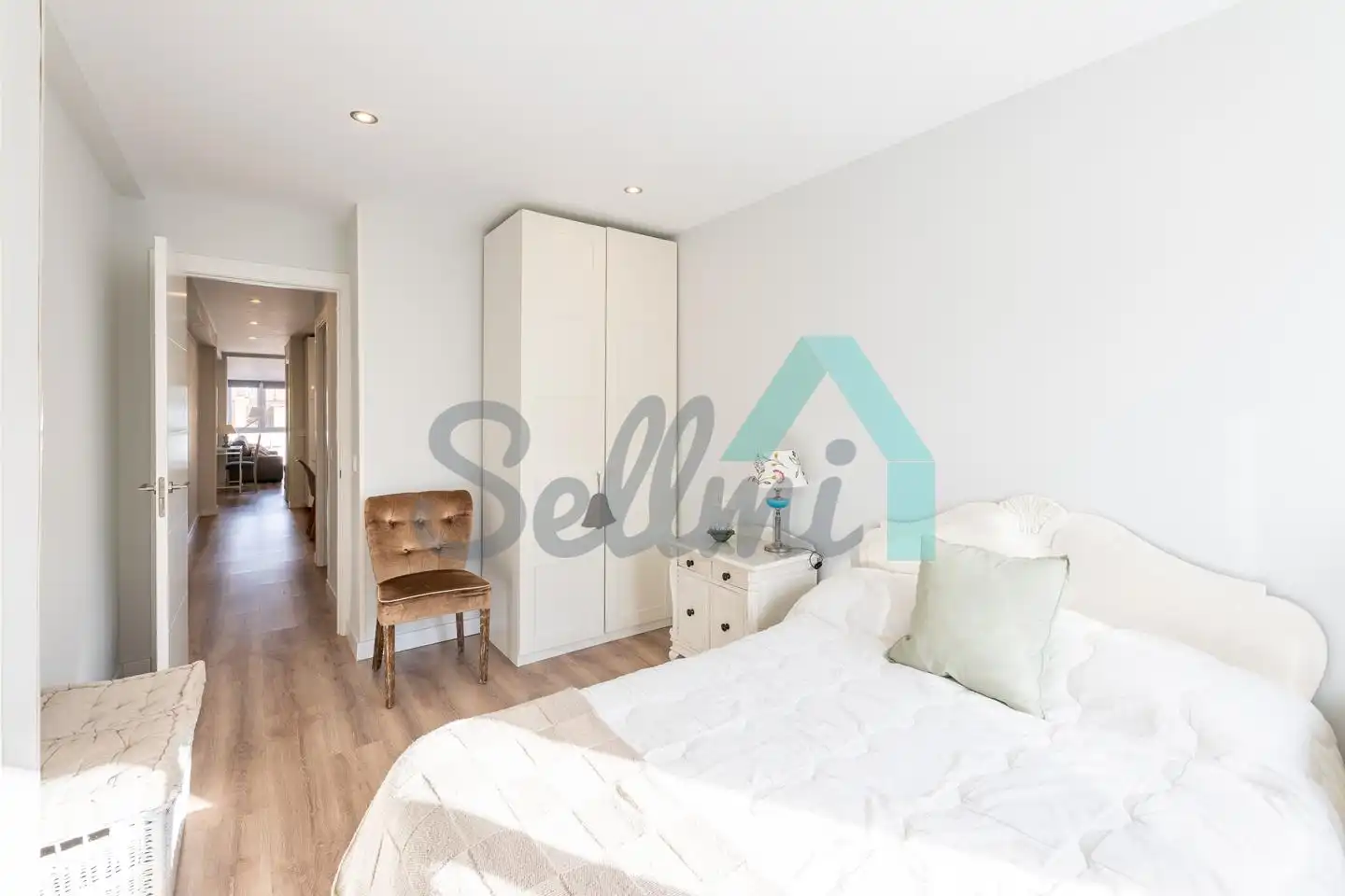 Bedroom of Flat for rent in Gijón   with Heating and Furnished