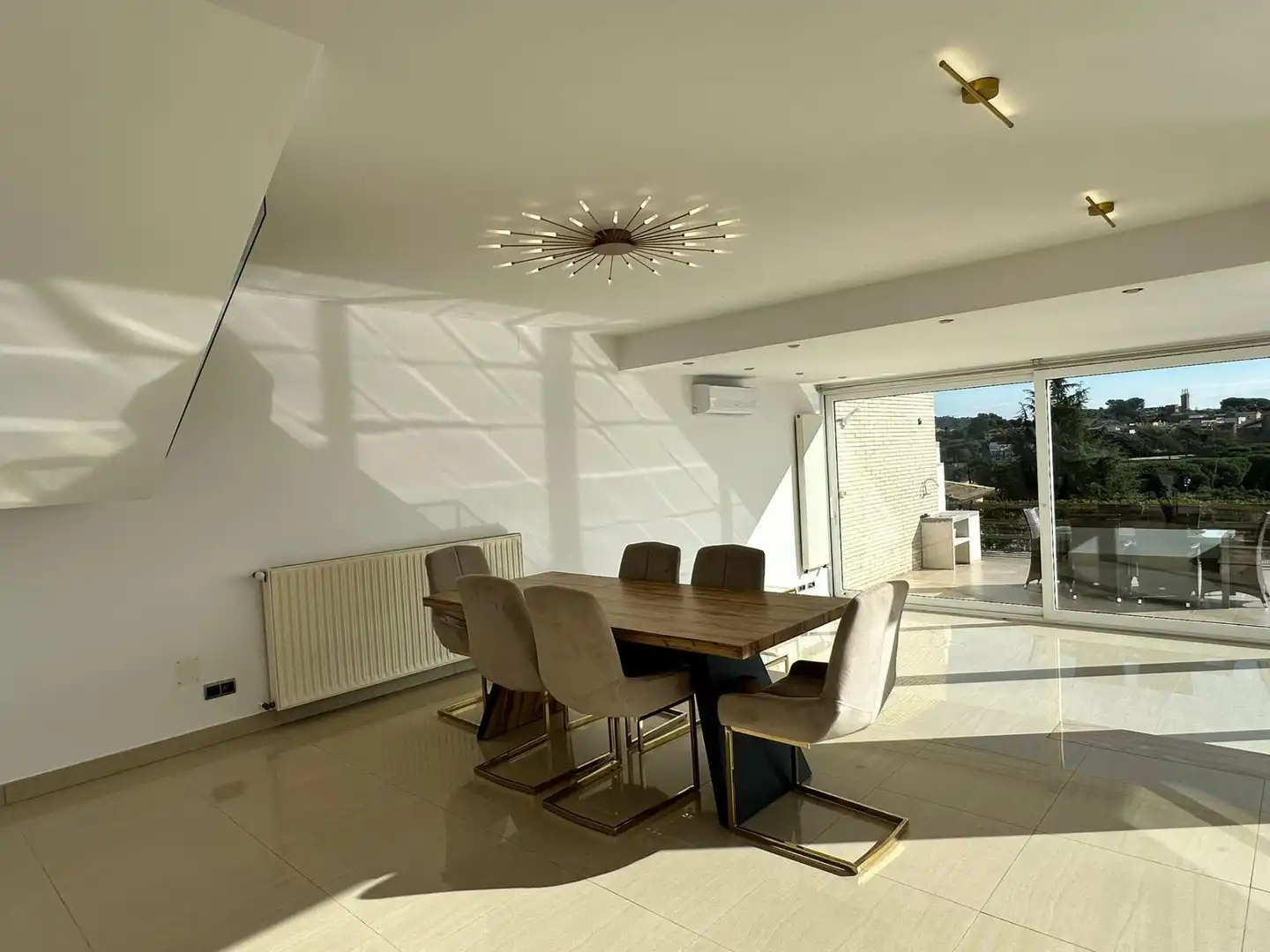 Dining room of Houses for rent in Calonge i Sant Antoni  with Air Conditioner, Heating and Private garden