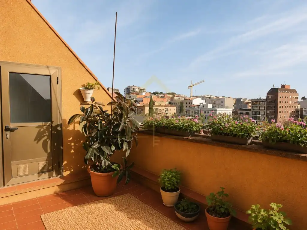 Terrasse von Dachboden zum Verkauf in Granollers mit Klimaanlage und Terrasse