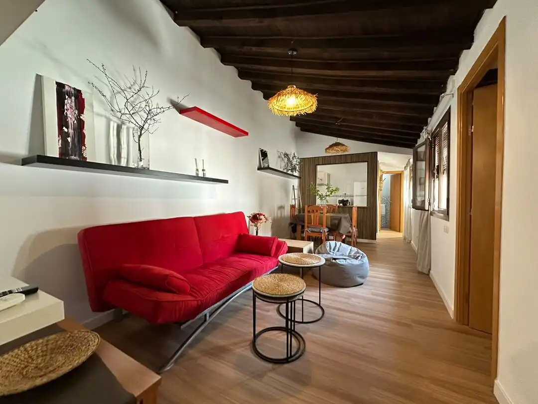 Sala d'estar de Pis de lloguer en Toledo amb Aire condicionat, Calefacció i Terrassa
