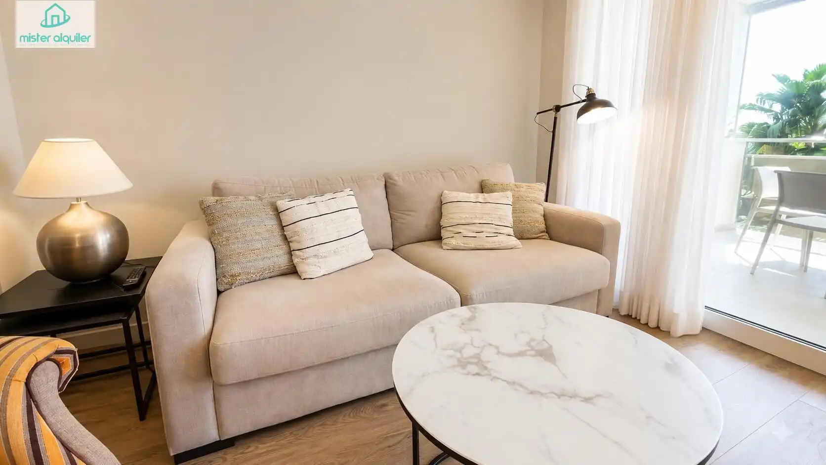 Living room of Apartments for rent in El Campello  with Air Conditioner, Heating and Private garden