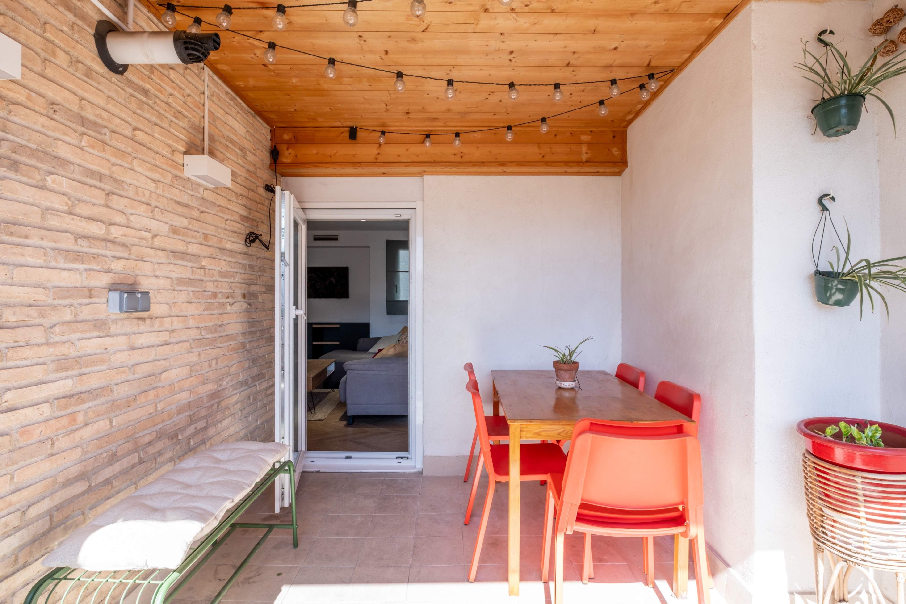 Terrace of Attic to rent in  Zaragoza Capital  with Air Conditioner, Heating and Parquet flooring