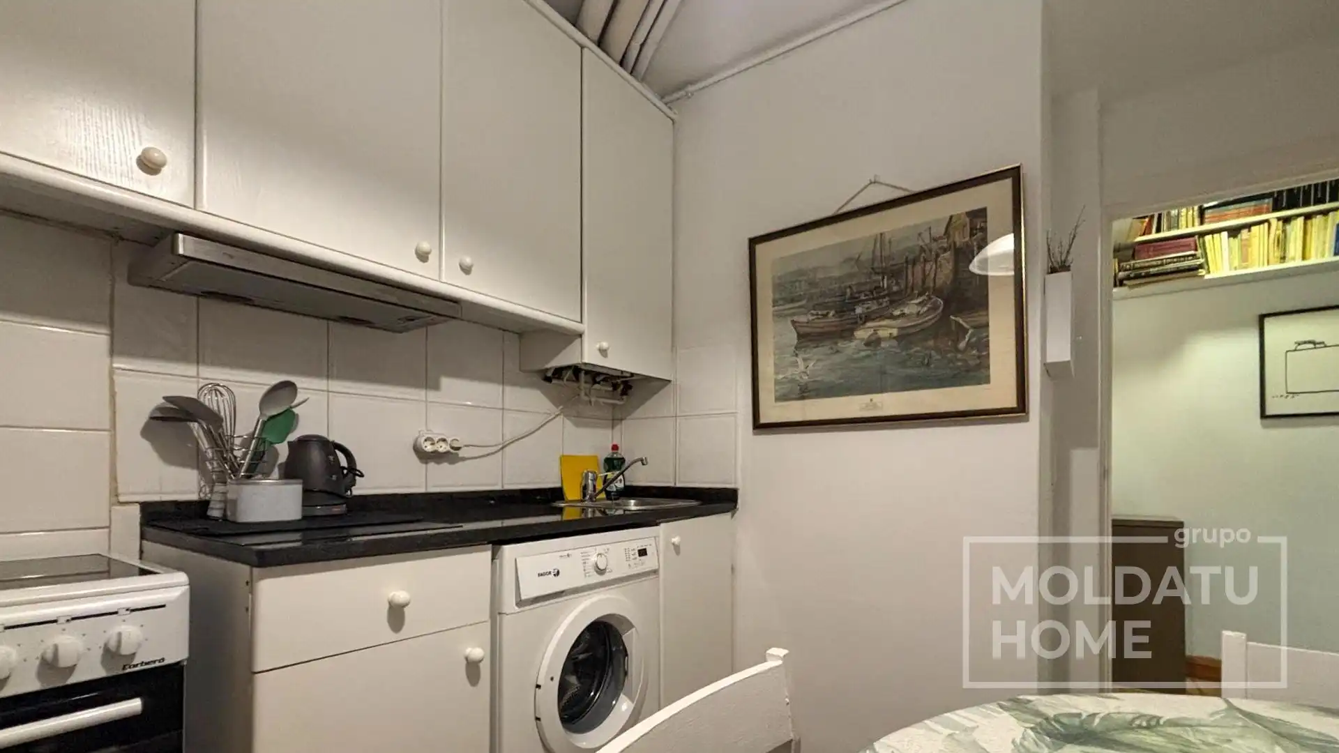 Cocina de Piso en venta en Donostia - San Sebastián  con Calefacción, Terraza y Amueblado