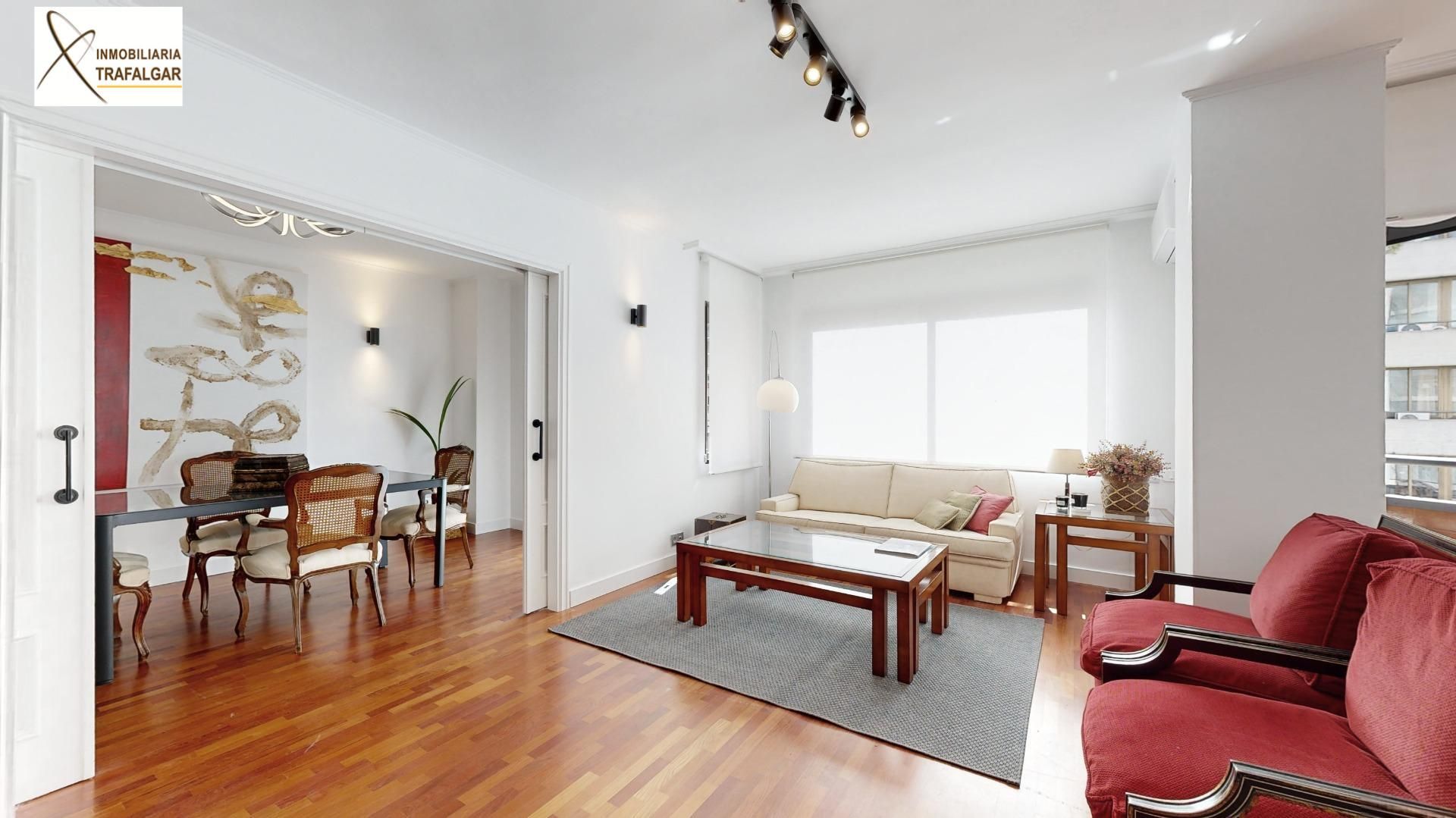 Sala de estar de Piso de alquiler en  Valencia Capital con Aire acondicionado, Calefacción y Parquet