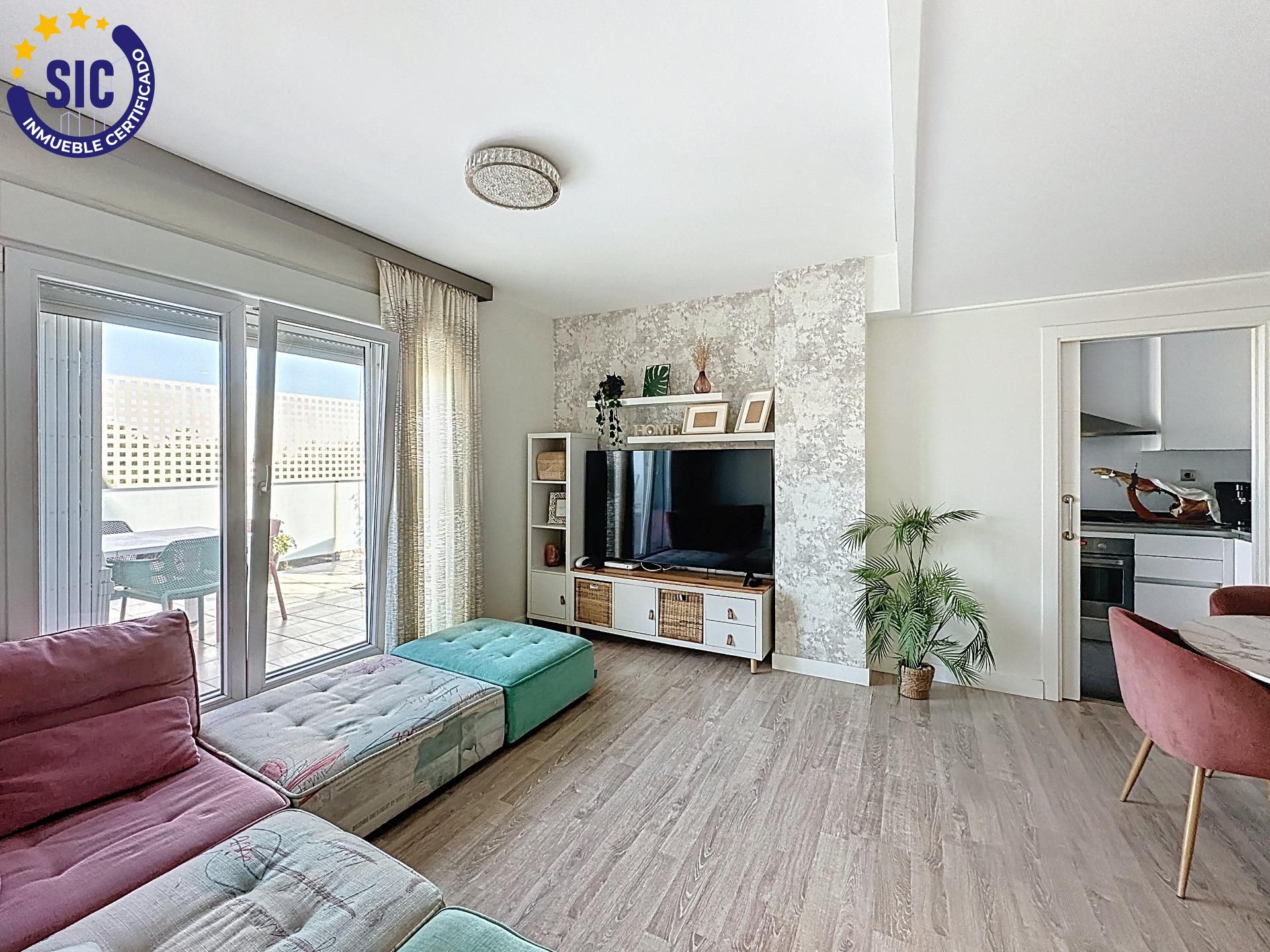 Sala de estar de Ático en venta en Massanassa con Parquet, Terraza y Trastero