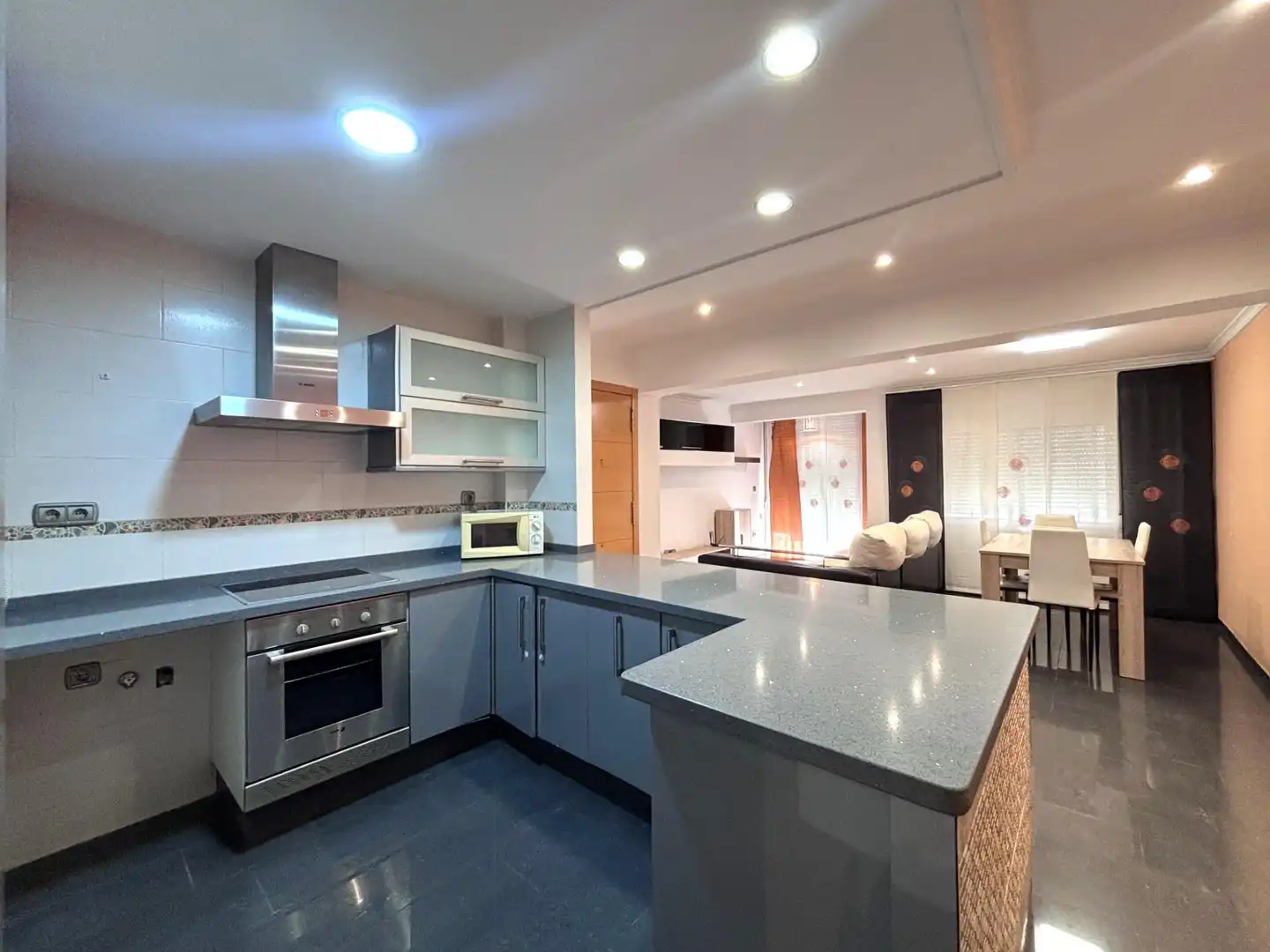 Kitchen of Flat for sale in Cullera  with Air Conditioner and Furnished