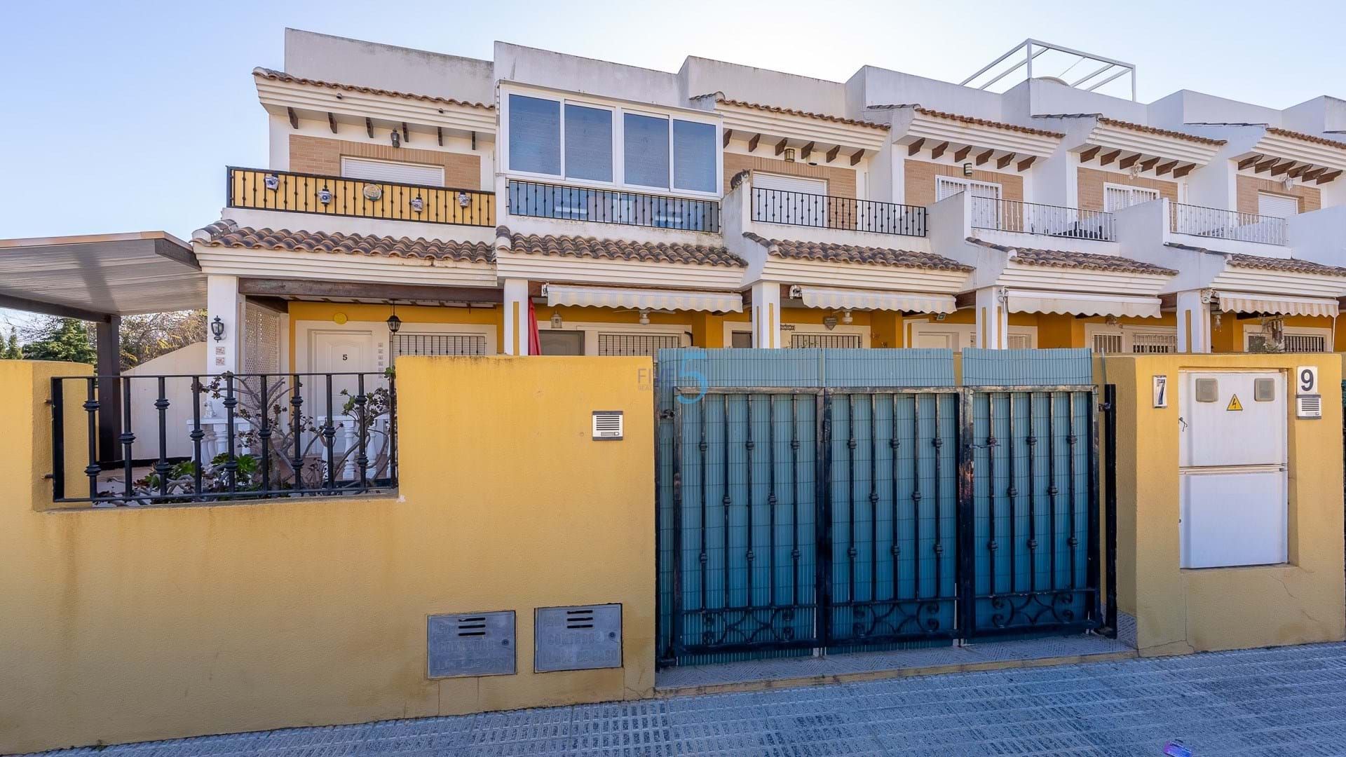 Exterior view of Single-family semi-detached for sale in San Javier  with Air Conditioner, Terrace and Storage room