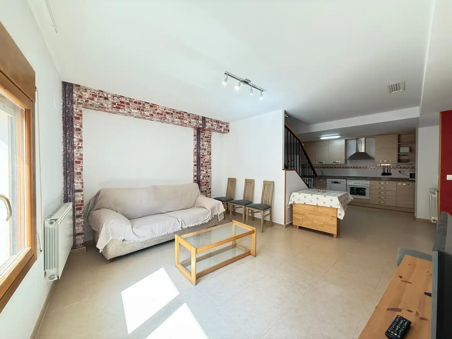 Living room of Duplexes for sale in Caspe  with Air Conditioner, Heating and Terrace