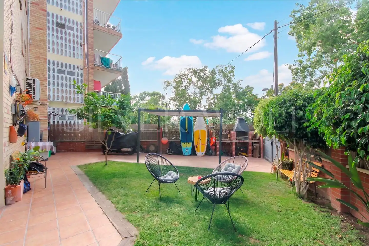 Garden of Ground floor for sale in Vilanova i la Geltrú  with Air Conditioner, Private garden and Terrace
