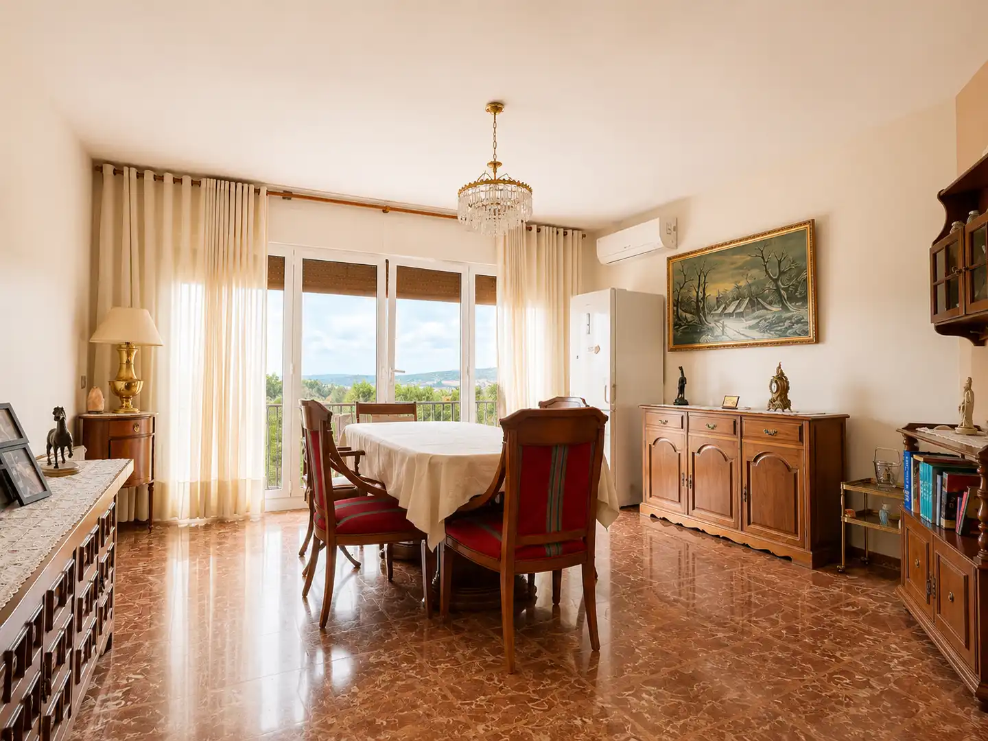 Dining room of Country homes for sale in Argentona  with Air Conditioner, Heating and Private garden