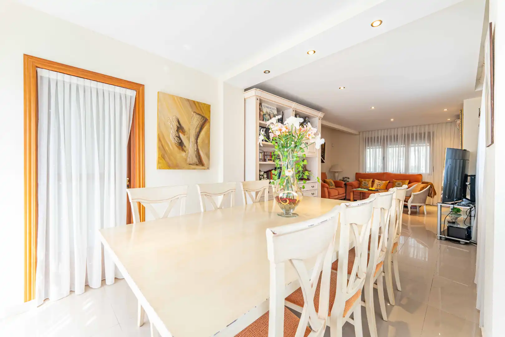 Dining room of Houses for sale in Alpedrete  with Furnished