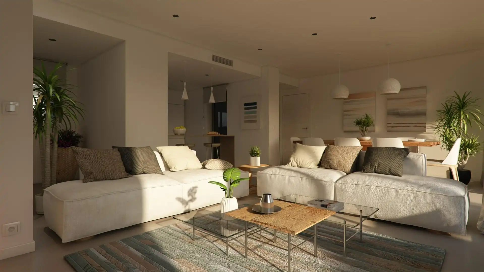 Sala de estar de Apartamento en venta en Casares con Jardín privado, Terraza y Piscina comunitaria