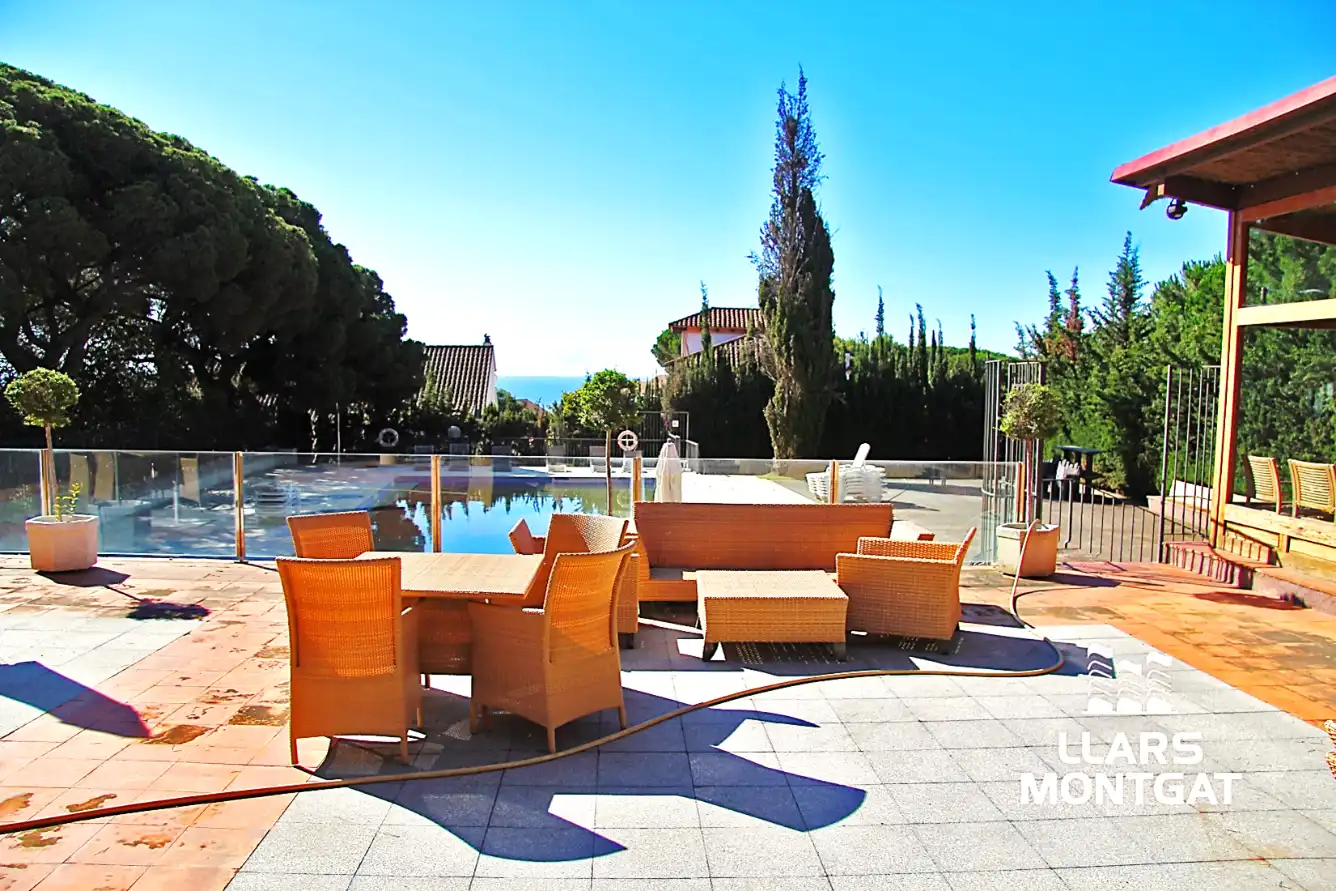 Terraza de Casa o chalet en venta en Sant Andreu de Llavaneres con Jardín privado, Terraza y Piscina