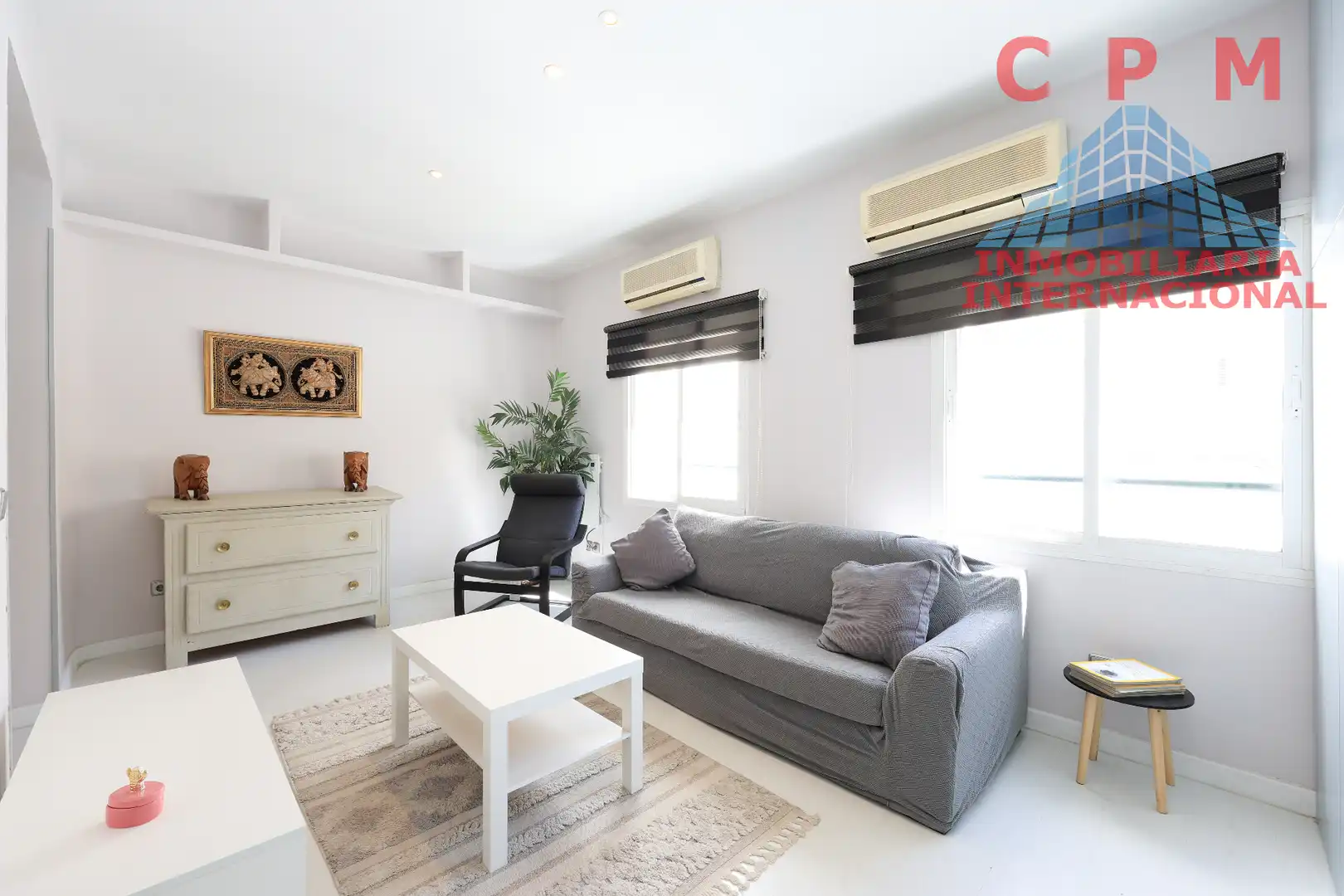 Sala de estar de Piso de alquiler en Madrid con Aire acondicionado, Calefacción y Parquet
