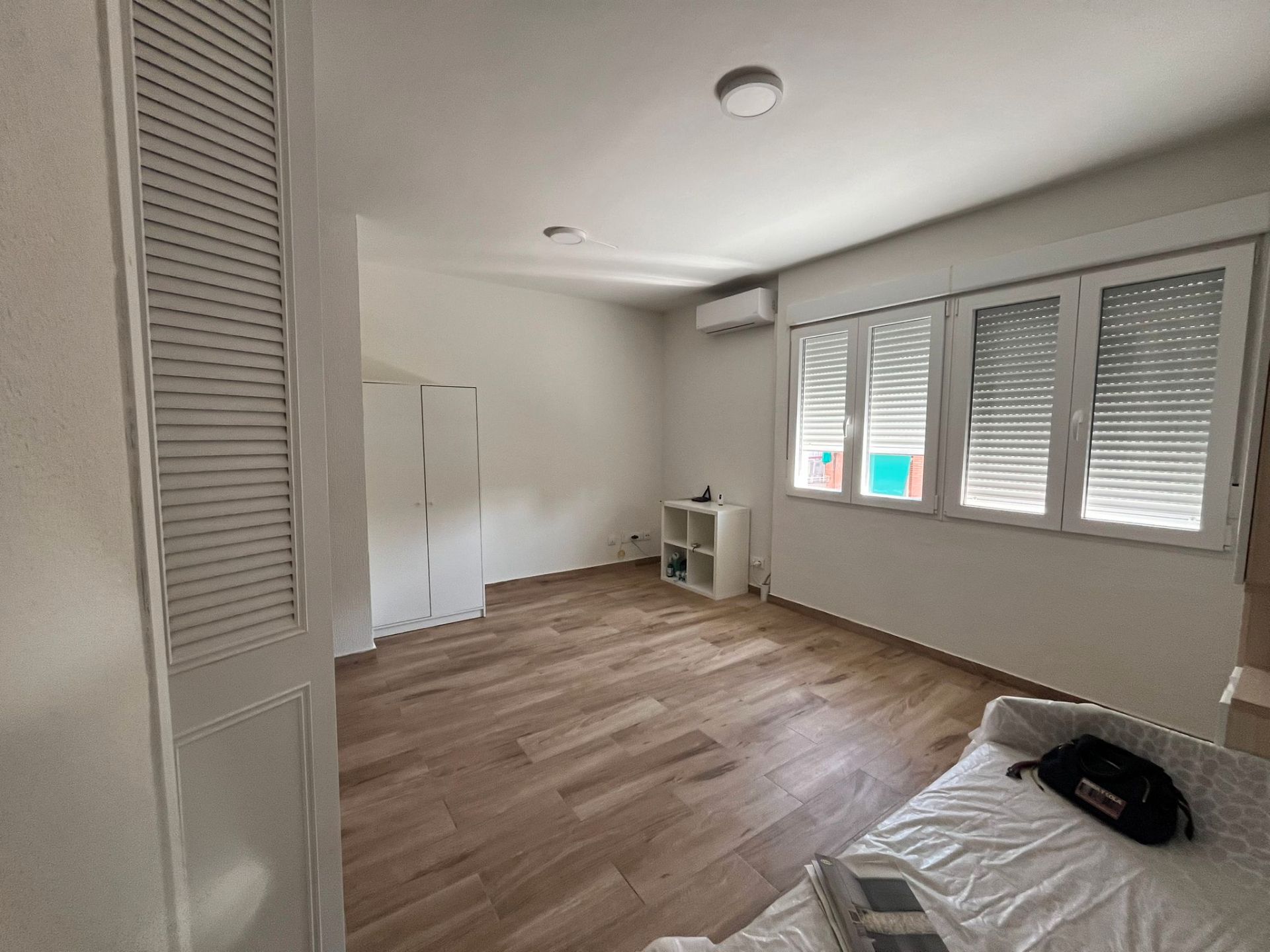 Bedroom of Study to rent in  Madrid Capital  with Air Conditioner, Heating and Parquet flooring