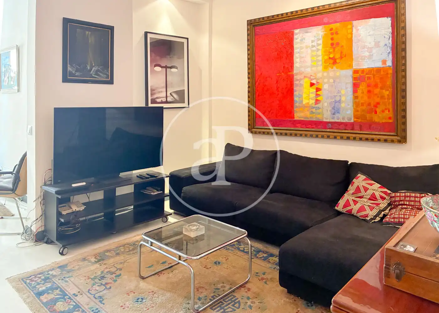 Living room of Flat for rent in Madrid  with Heating and Furnished