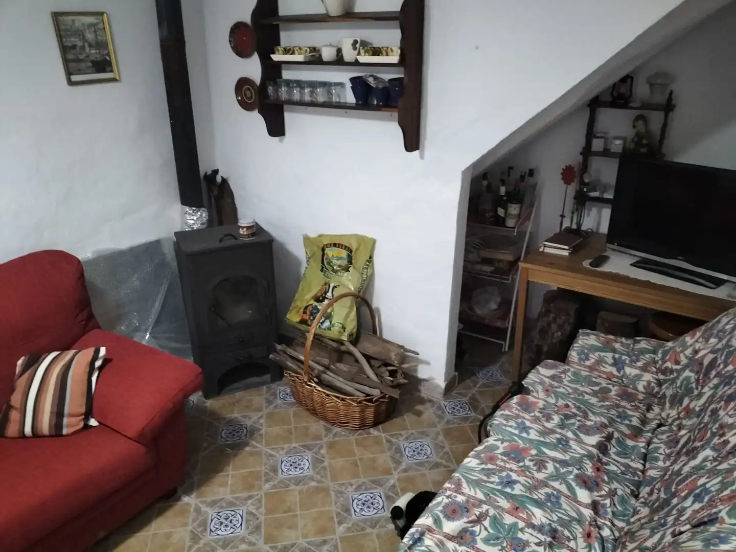 Sala de estar de Finca rústica en venta en Málaga