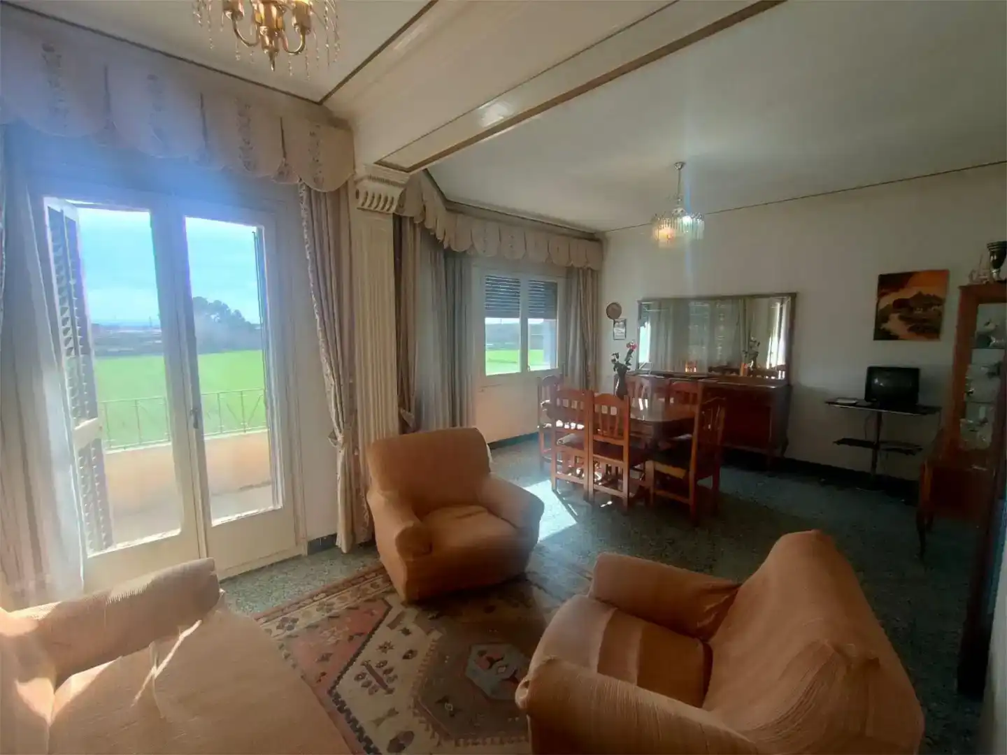 Sala de estar de Casa o chalet en venta en Térmens con Aire acondicionado y Balcón