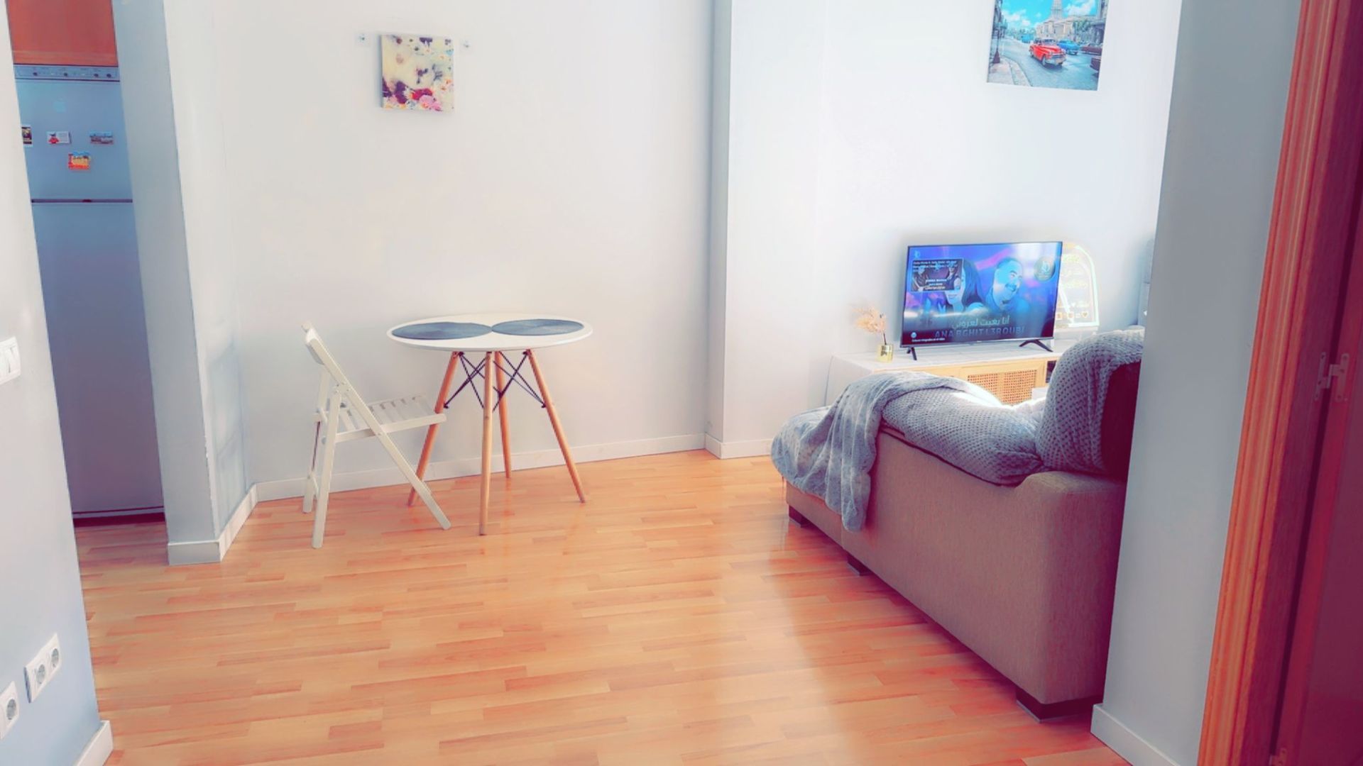 Sala de estar de Apartamento de alquiler en  Lleida Capital con Aire acondicionado y Calefacción