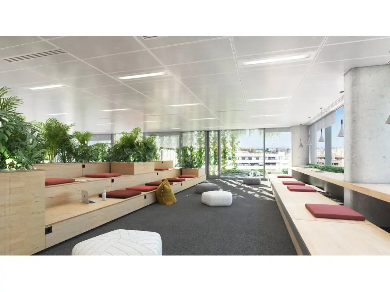 Büro zur Miete in Madrid mit Klimaanlage und Alarm