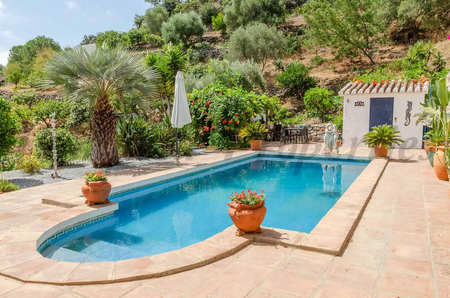 Swimming pool of Country homes for sale in Cómpeta  with Air Conditioner, Private garden and Terrace
