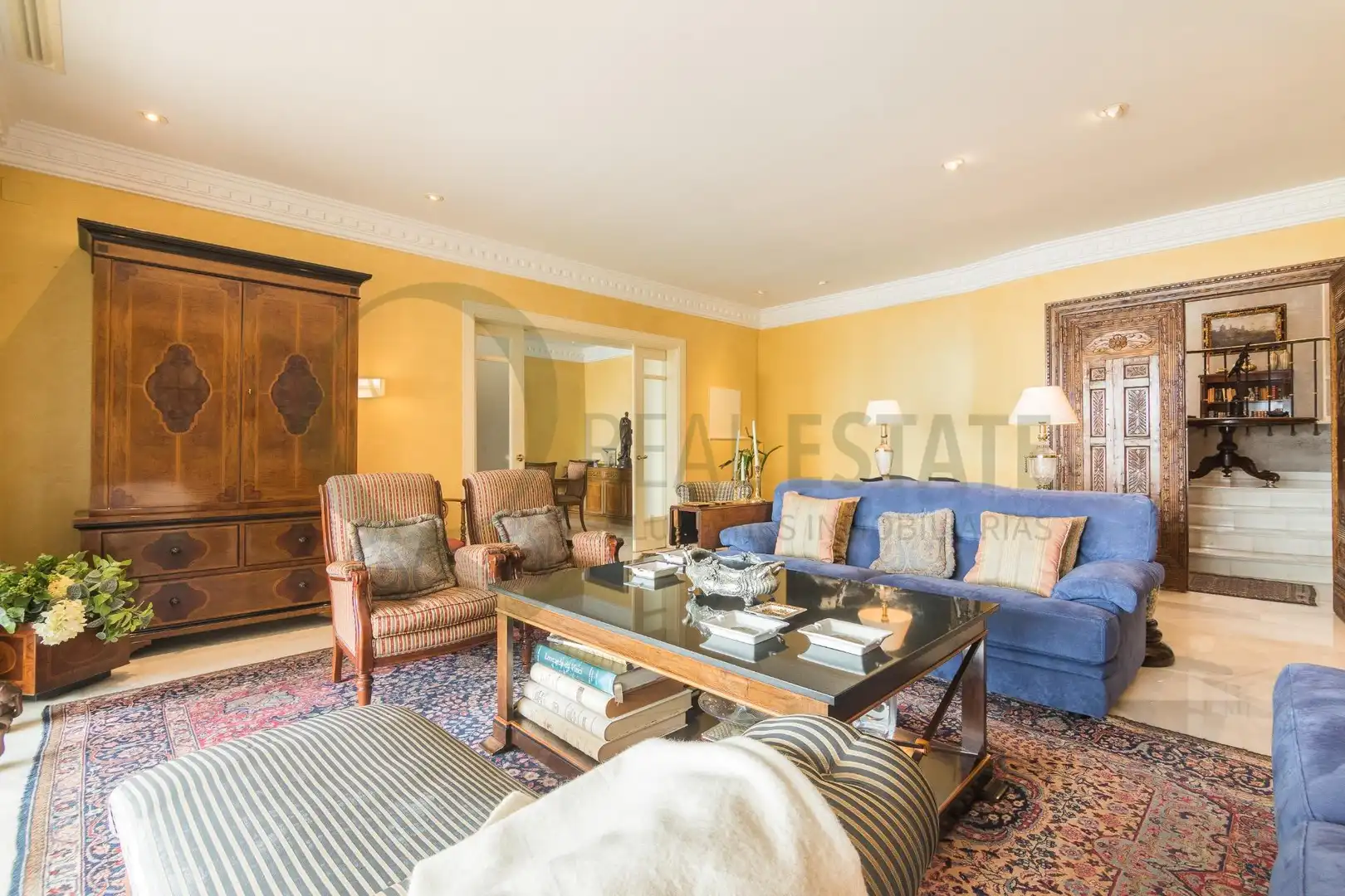 Sala d'estar de Casa o xalet en venda en Alicante / Alacant amb Calefacció, Jardí privat i Terrassa
