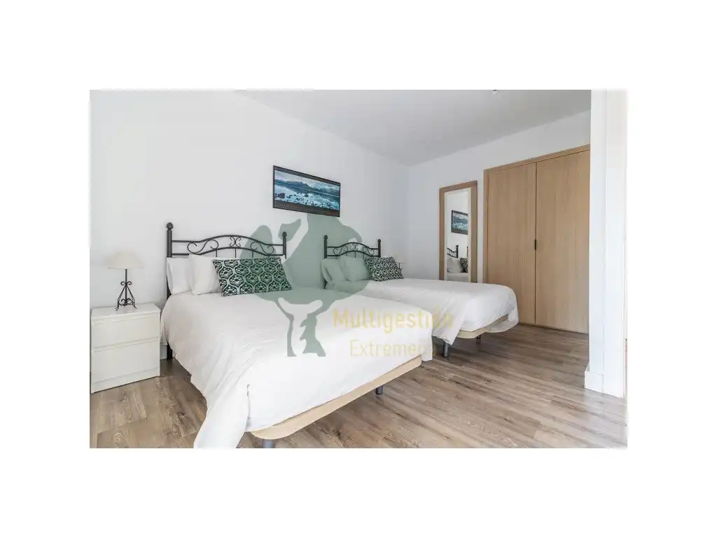 Bedroom of Apartments for rent in Cáceres  with Air Conditioner, Terrace and Furnished