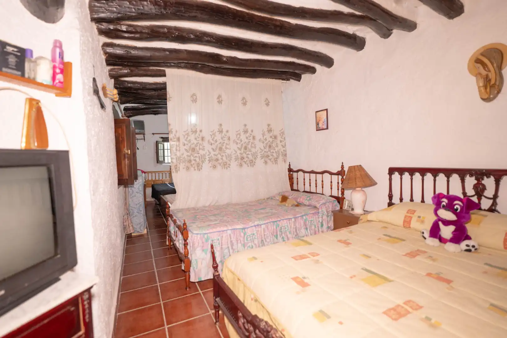 Habitación de Casa adosada en venta en Paterna del Río con Amueblado y Balcón