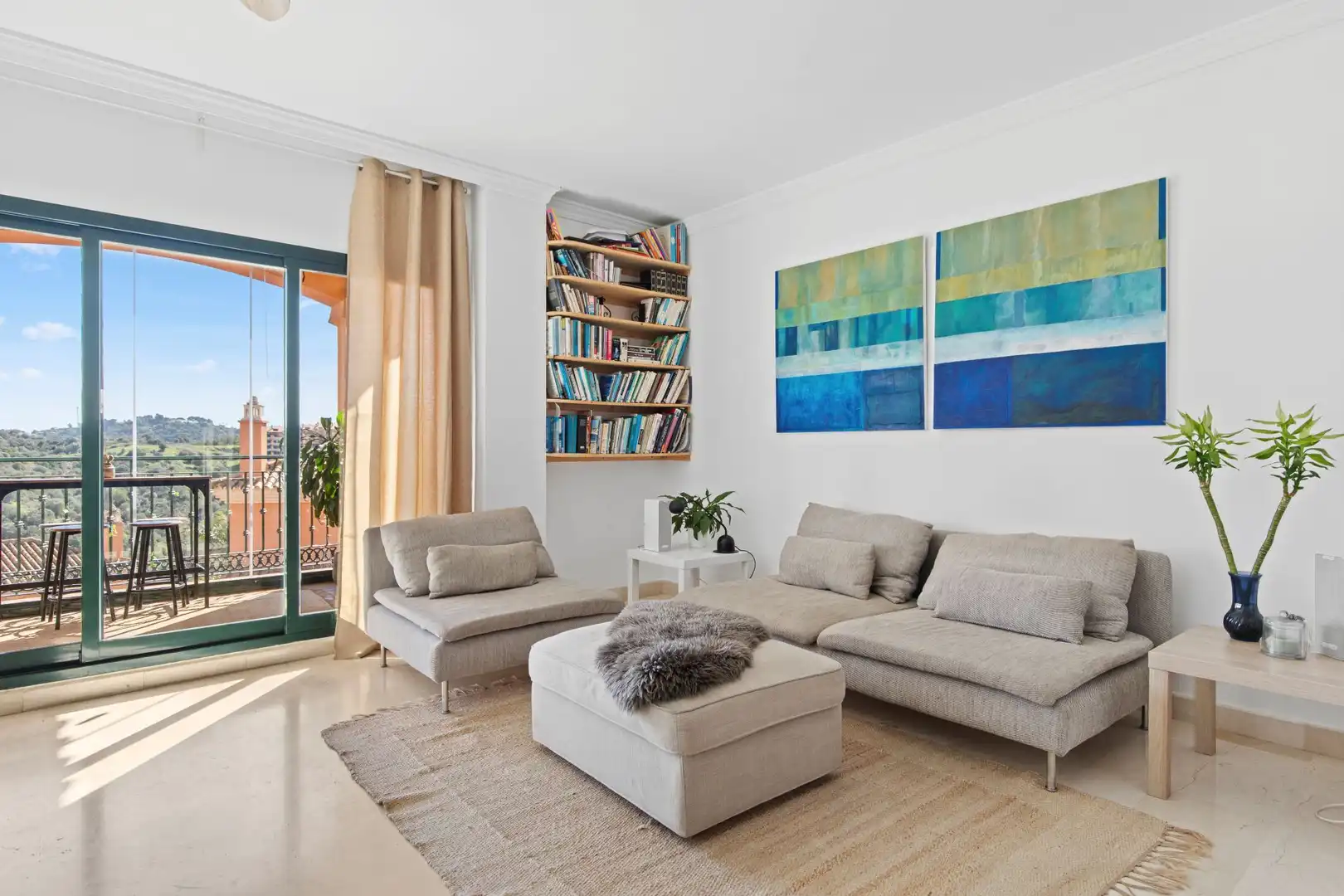 Sala de estar de Apartamento en venta en Marbella con Aire acondicionado, Terraza y Trastero