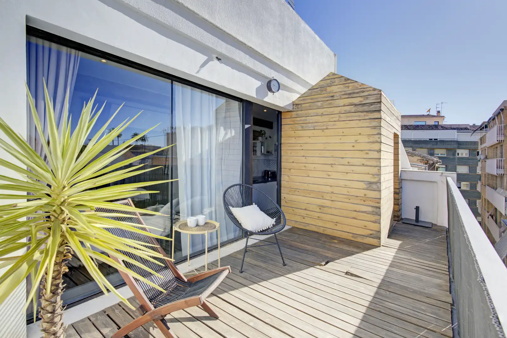 Terrasse von Wohnung zur Miete in Granada mit Klimaanlage, Heizung und Parkett