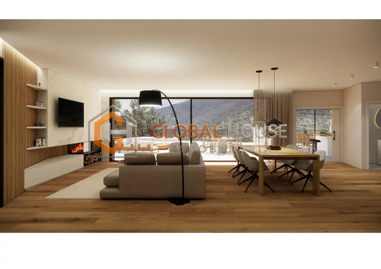 Wohnzimmer von Haus oder Chalet zum Verkauf in Encamp mit Klimaanlage, Heizung und Privatgarten