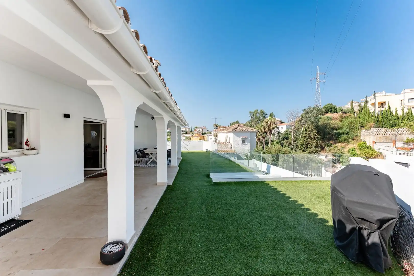 Terrassa de Casa o xalet en venda en Benalmádena amb Aire condicionat, Calefacció i Jardí privat