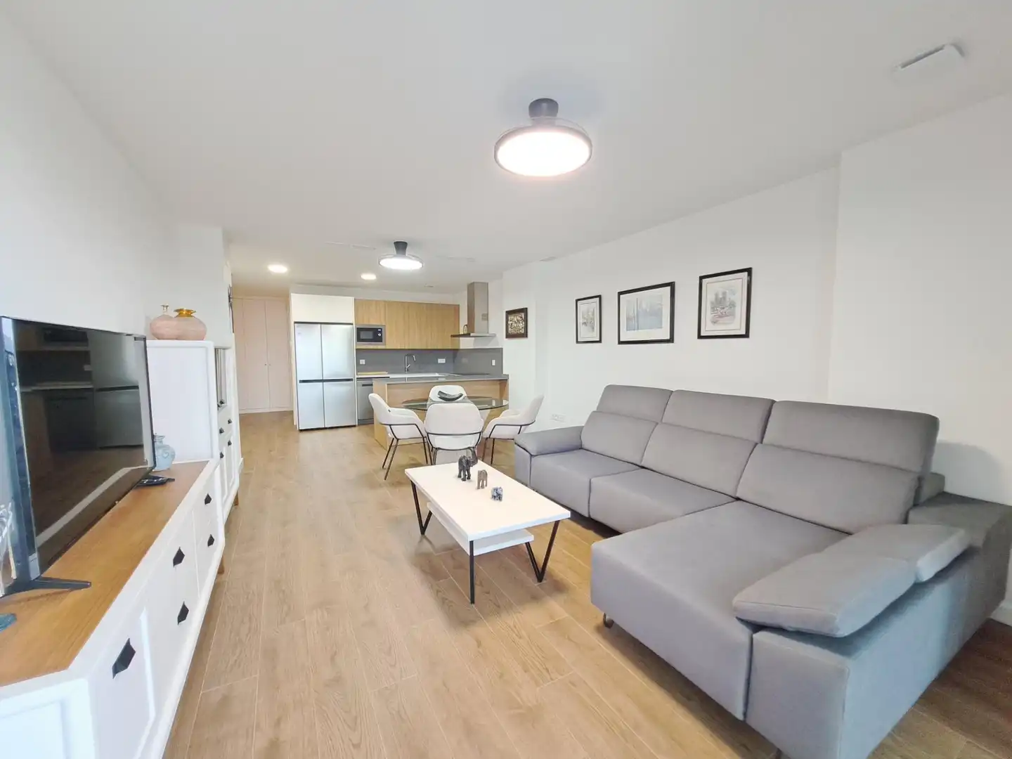 Living room of Flat for sale in Alzira  with Air Conditioner, Storage room and Furnished