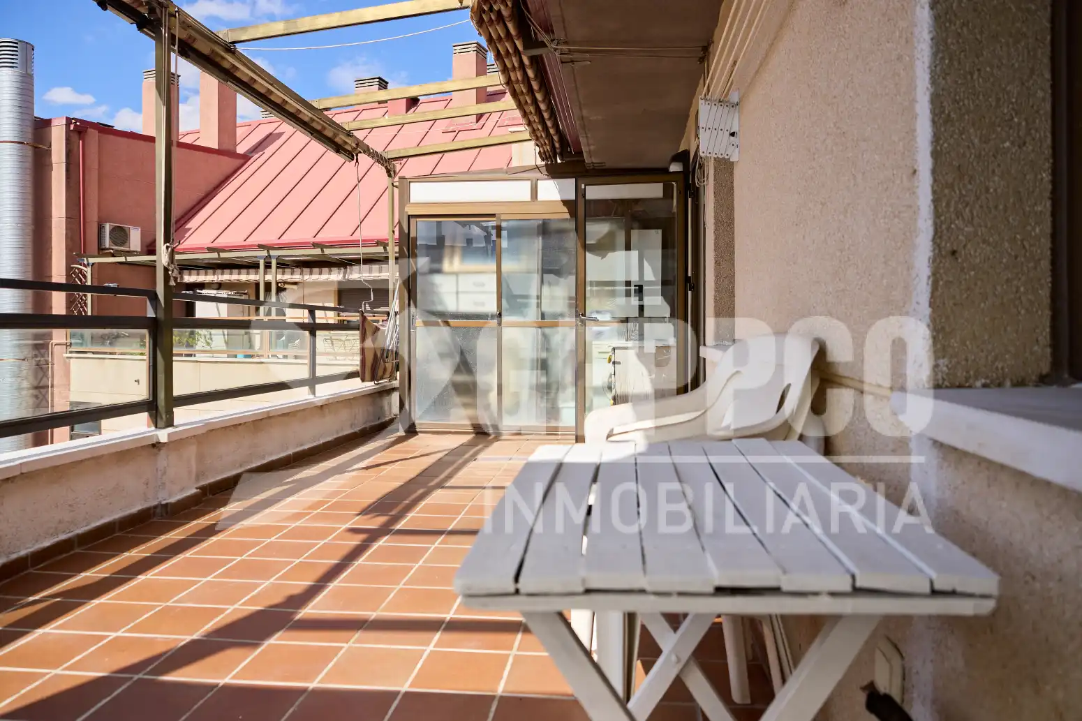 Terraza de Ático de alquiler en Madrid