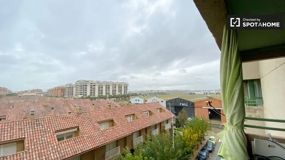Balcony of Flat for rent in Alboraya  with Air Conditioner, Heating and Furnished