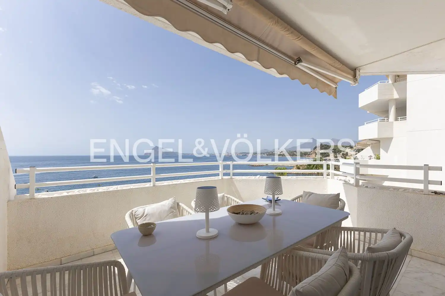Terraza de Piso de alquiler en Altea con Aire acondicionado, Calefacción y Jardín privado